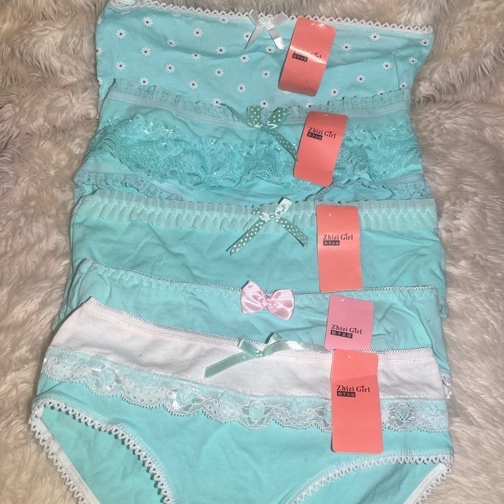 Zhai Girl Aqua Panty Set of 5 size 3